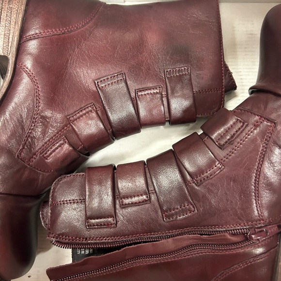 Miz Mooz Leather Strapped Wide Width Mid Boots -Leighton - Picture 2 of 6